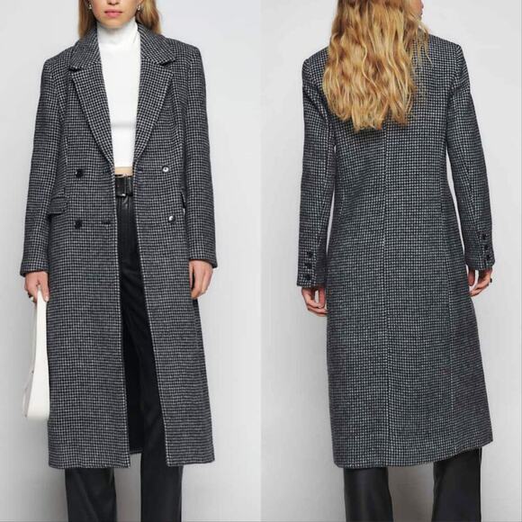 Reformation Jackets & Blazers - Reformation Houndstooth Peacoat